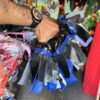 Pure Leather Elastic Steering Cover (Double Colour) [Blue +Black] – Universal Fit लेदर इलास्टिक स्टीयरिंग कवर, डबल कलर [नीला + ब्लैक]