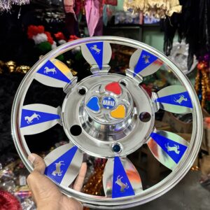 Steel wheel cap cp (15”inch) for bolero, cruiser and R-15 tyre size (set of 2-pis) [*Blue Colour] स्टील व्हील कैप cp (15” इंच) R-15 टायर साइज के लिये (2 – पीस) [*नीला कलर]