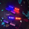 Reb Blue Flashing 6 lens - [4 - pis] 12volt
रेड ब्लू फ्लैशिंग 6 लेंस वाला- [4 - पीस आयेगा] 12वोल्ट