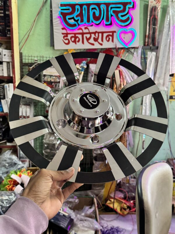 R-15” inch Steel Wheel cap 5 hole (Original & heavy Quality) {set of 2 - pis}  R-15” इंच स्टील व्हील कैप 5 होल (ओरिजनल और हैवी क्वॉलिटी)