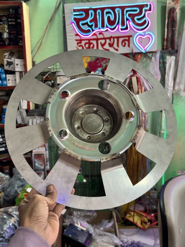 R-16” inch Steel Wheel cap 5 hole (Original & heavy Quality) {set of 2 - pis}  R-16” इंच स्टील व्हील कैप 5 होल (ओरिजनल और हैवी क्वॉलिटी)