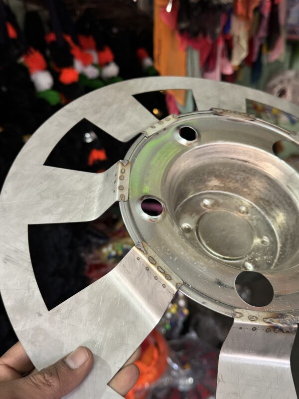 R-16” inch Steel Wheel cap 5 hole (Original & heavy Quality) {set of 2 - pis}  R-16” इंच स्टील व्हील कैप 5 होल (ओरिजनल और हैवी क्वॉलिटी)