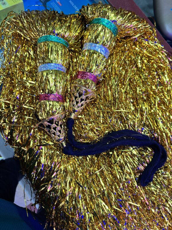 Golden zari Choti / Golden zari Anta / Soneri chamki gonda [2 ~ pis]