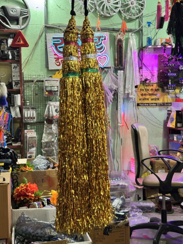 Golden zari Choti / Golden zari Anta / Soneri chamki gonda [2 ~ pis]