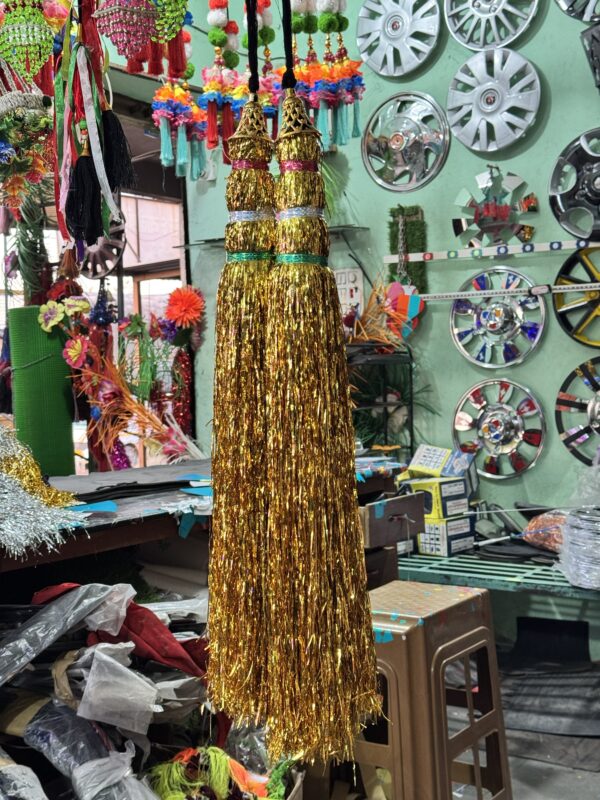 Golden zari Choti / Golden zari Anta / Soneri chamki gonda [2 ~ pis]