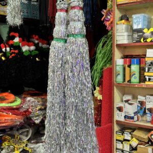 Silver Zari Choti / silver zari anta / Chandi Color chamki Goda [2 ~ pis]