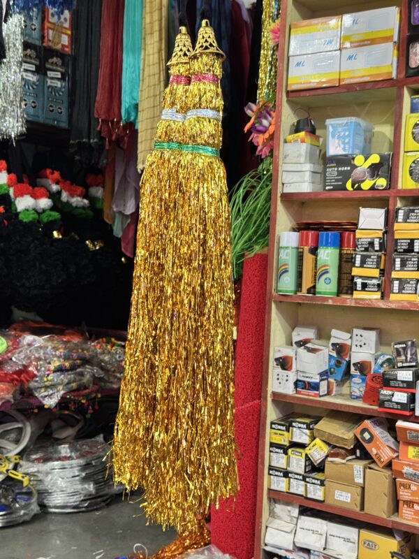 Golden zari Choti / Golden zari Anta / Soneri chamki gonda [2 ~ pis]