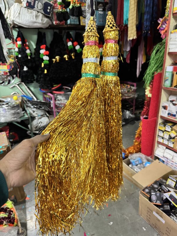 Golden zari Choti / Golden zari Anta / Soneri chamki gonda [2 ~ pis]