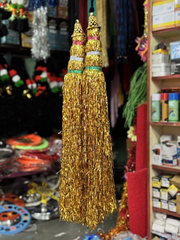 Golden zari Choti / Golden zari Anta / Soneri chamki gonda [2 ~ pis]