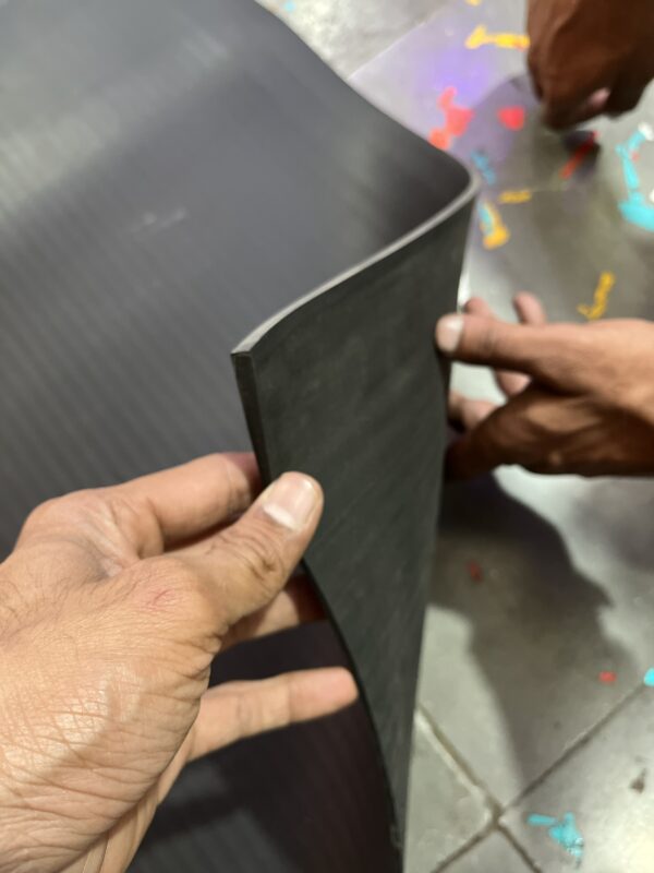 5.5 feet black rubber (tyre sole) [size- 5.5 feet X 1.5 feet]