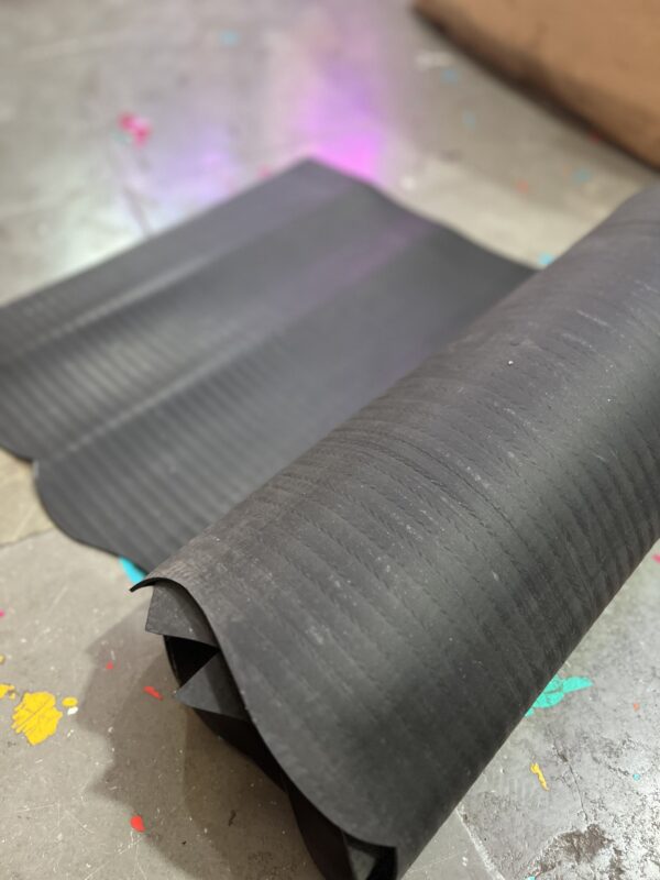 5.5 feet black rubber (tyre sole) [size- 5.5 feet X 1.5 feet]