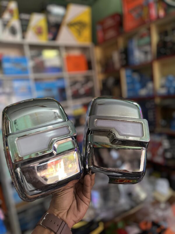 Bolero / cruiser, toofan DRL Mirror chrome ( 2 pis ) with Orange DRL indicator Light