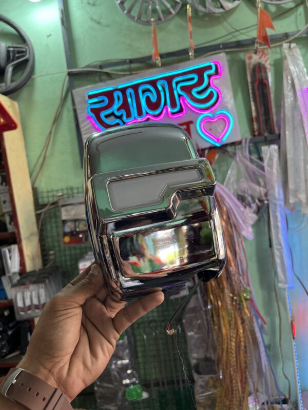 Bolero / cruiser, toofan DRL Mirror chrome ( 2 pis ) with Orange DRL indicator Light