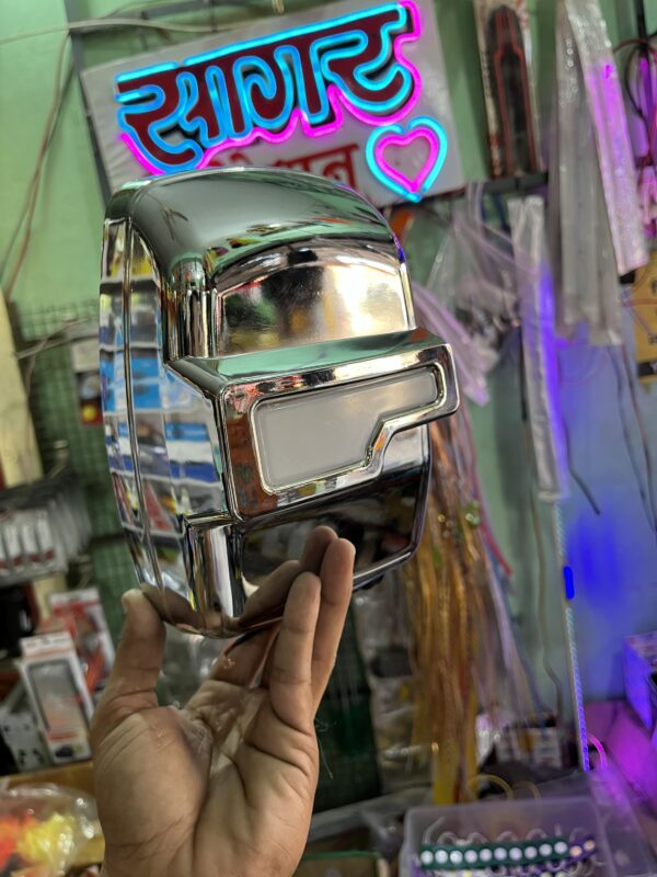 Bolero / cruiser, toofan DRL Mirror chrome ( 2 pis ) with Orange DRL indicator Light