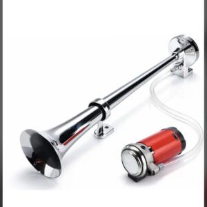 Train horn 🚂 with steel pipe [12 volt] ट्रेन हॉर्न 🚂 स्टील पाइप वाला (12 वोल्ट) pressure horn / for car, bikes,trucks and all single battery vehicles