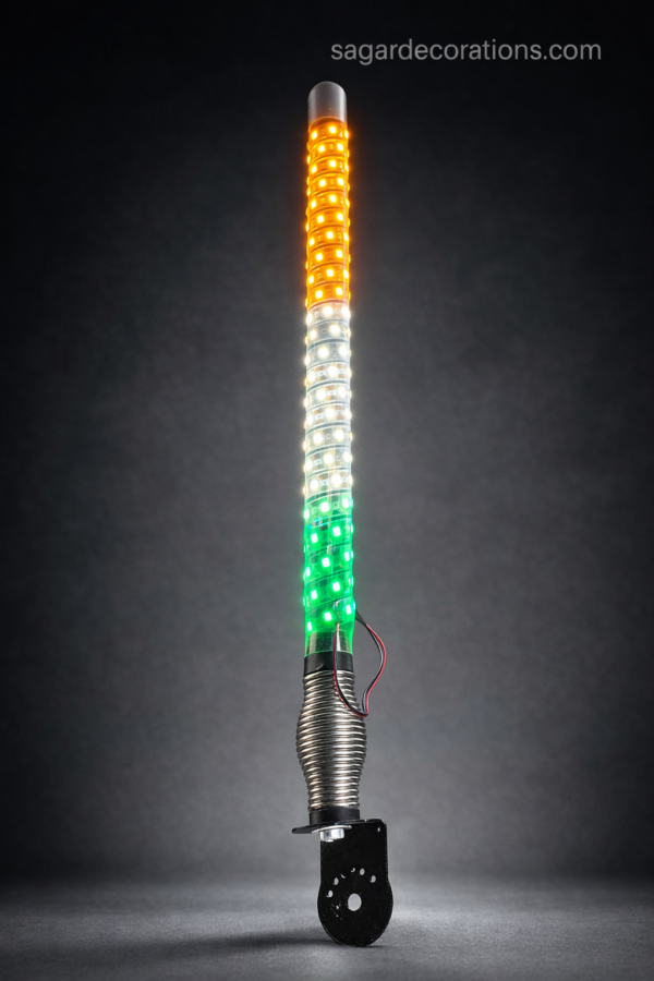 Tiranga Rod Antenna / with 100% waterproof LED Light (12 volt)