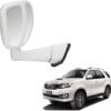 Fortuner Mirror Bonnet Mirror White Colour heavy Quality with Adjustable