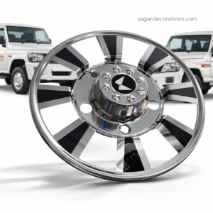 CP Steel Wheel cap For R-15 (5 bolts) tyre size Waterproof, durable and with proper welding material. [2 - Pis] || CP स्टील व्हील कैप R-15 टायर साइज के लिए 5 बोल्ट वाले डिस्क में लग जायेगा. {2 पीस}