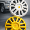 aa68c0c0-0b76-4f1a-a536-45a79e31beaf White Wheel cap (hard & heavy fibre) R-15 tyre size for bolero, ashok Leyland bada dost, cruiser and all 15” inch tyre size {2 - pis} सफेद व्हील कैप (हार्ड और हेवी फाइबर) R-15 टायर साइज, बोलेरो, अशोक लेलैंड बड़ा दोस्त, क्रूजर और सभी 15” इंच टायर साइज के लिए {2 - पीस}