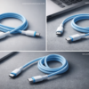 C type to C type 3 feet heavy duty cable for fast charging. C टाइप टू C टाइप 3 फीट हेवी केबल, आपके फ़ोन को फ़ास्ट चार्ज करने के लिये.