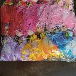 Dhaga Doll heavy Quality (12 pis) धागा डॉल 12 पीस चिपकाने वाले रबर के साथ