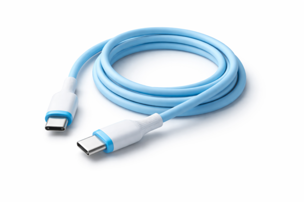C type to C type 3 feet heavy duty cable for fast charging. C टाइप टू C टाइप 3 फीट हेवी केबल, आपके फ़ोन को फ़ास्ट चार्ज करने के लिये.