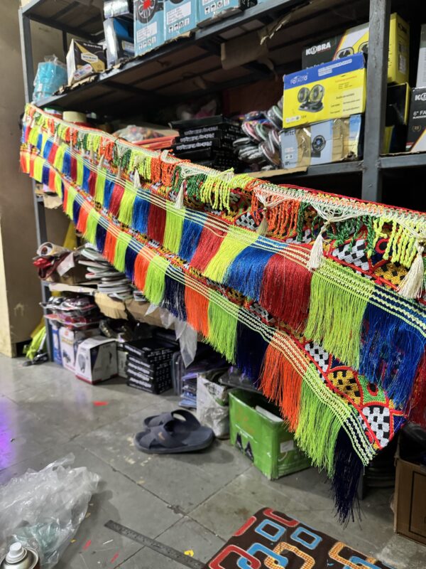 Jodhpuri jhalar with 3 leases for truck decorations. [Size - 7 feet X 1 feet] जोधपुरी झालर 3 लेस वाली, डेकोरेशन के लिए, [साइज- 7 फिट X 1 फिट]