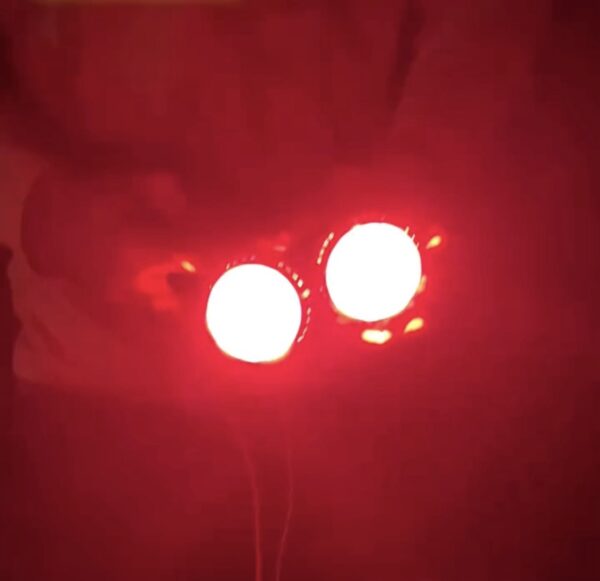 Moto Power fog lamp - with Red  devil DRL white & Yellow {12volt 24volt common} किसी भी गाड़ी में लग जाएगा!