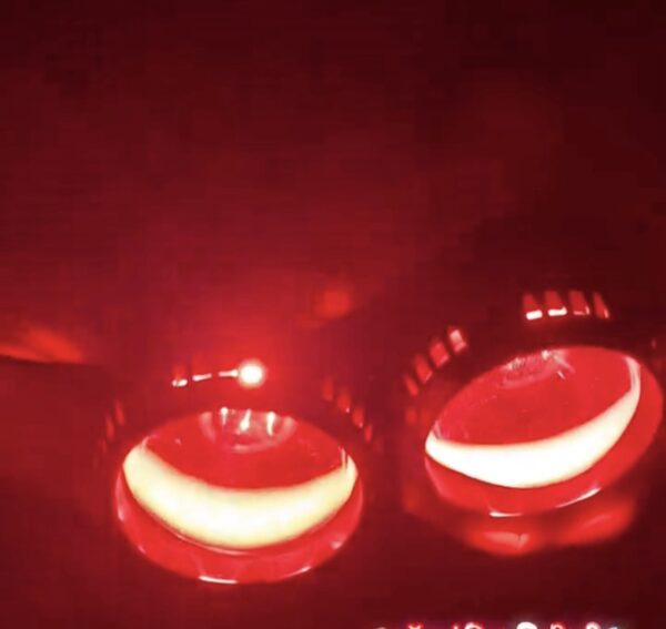 Moto Power fog lamp - with Red  devil DRL white & Yellow {12volt 24volt common} किसी भी गाड़ी में लग जाएगा!
