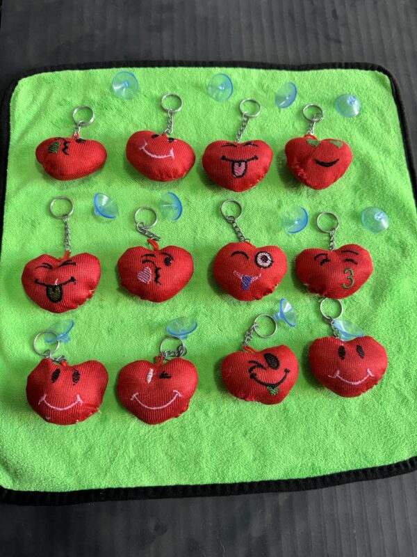 Dil ❤️ for car glass with rubber, interior Decorations {12 pis}