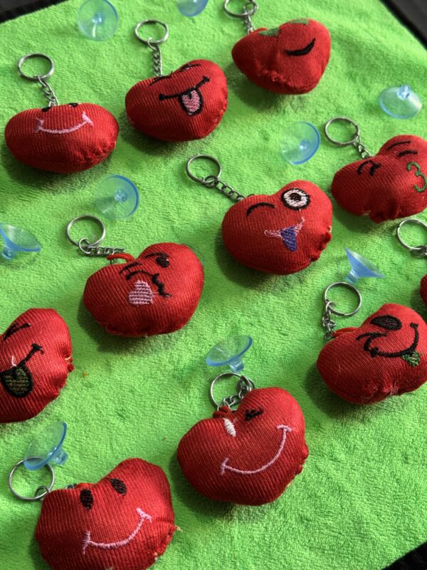 Dil ❤️ for car glass with rubber, interior Decorations {12 pis}