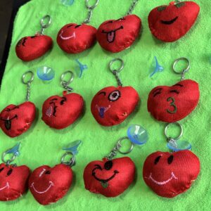 Dil ❤️ for car glass with rubber, interior Decorations {12 pis}