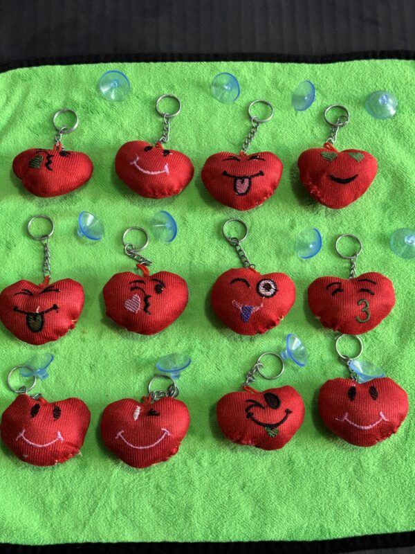 Dil ❤️ for car glass with rubber, interior Decorations {12 pis}