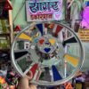 Multi  Colour CP Steel Wheel cap For R-15 (5 bolts) tyre size Waterproof, durable and with proper welding material. [2 - Pis] || मल्टी कलर वाले CP स्टील व्हील कैप R-15 टायर साइज के लिए 5 बोल्ट वाले डिस्क में लग जायेगा. {2 पीस}