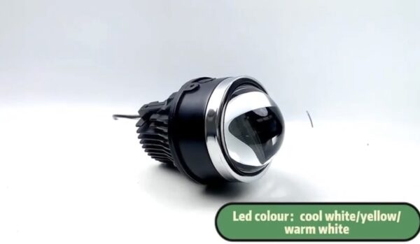 200Watt High Power Projector Fog Lamps {12volt /24volt} common, with high Low brightness and upper dripper mode. 3 colours- white, Yellow & warm white [1 Year warranty]