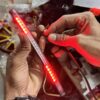 img_1555 Bike tail light LED, Break light for motorcycle - Red, Blue, Orange flashing