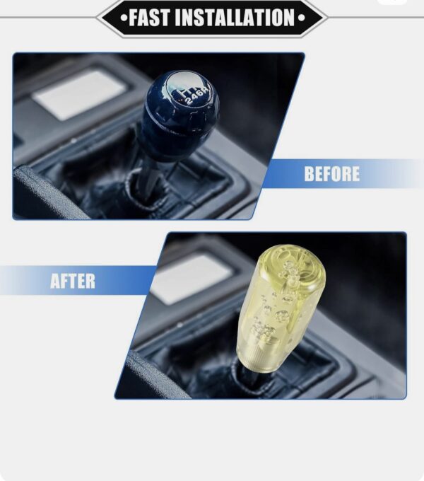 screenshot-44 10cm Car Gear Stick Crystal Transparent Bubble Gear Shift
Handle with 3 Adaptors Gear Knob (Yellow)