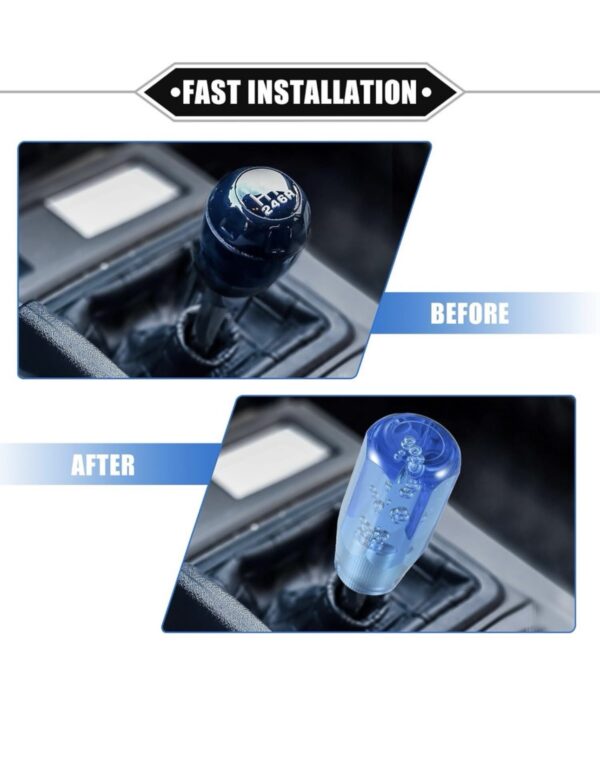 screenshot-41 10cm Car Gear Stick Crystal Transparent Bubble Gear Shift
Handle with 3 Adaptors Gear Knob (blue)