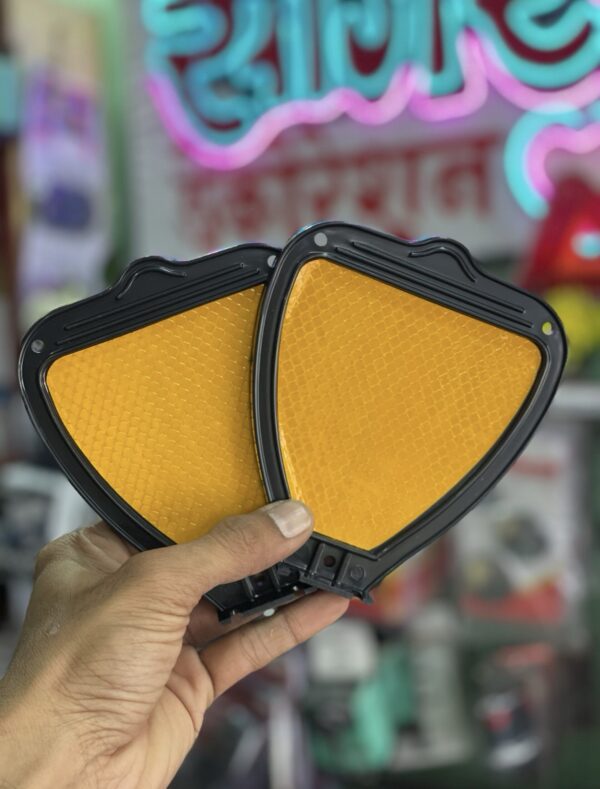 12 pis of heavy yellow reflectors, premium quality and high reflectivity {12 पीस}