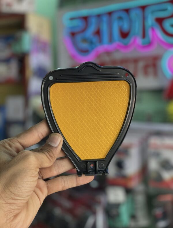 12 pis of heavy yellow reflectors, premium quality and high reflectivity {12 पीस}