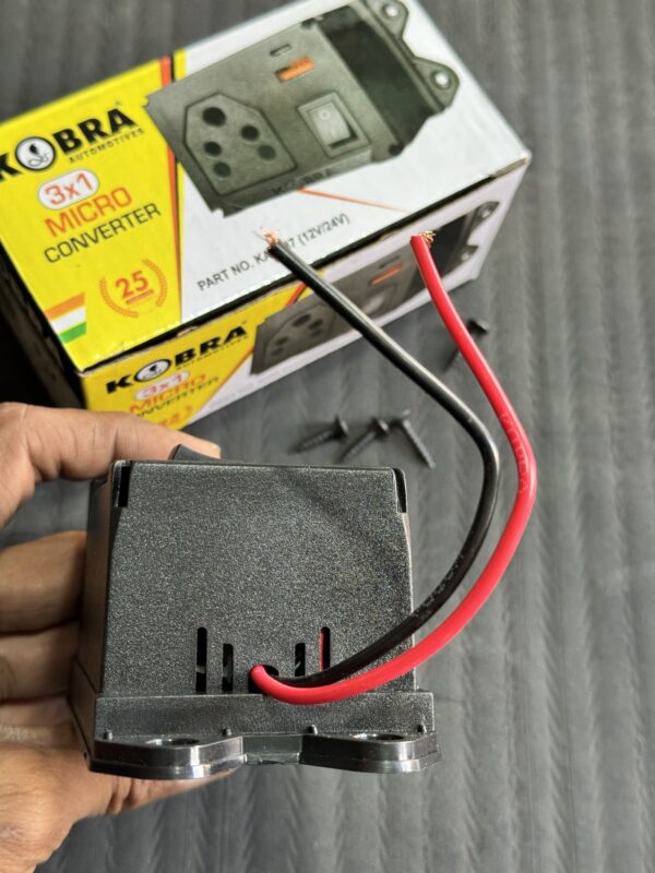 Kobra Micro Converter Fast Charger (12/24 volt Common) 3 pin + usb + c type