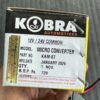 Kobra Micro Converter Fast Charger (12/24 volt Common) 3 pin + usb + c type
