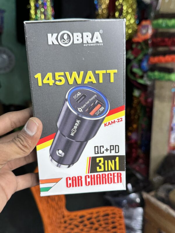 145 watt fastest charger ever in car charger 12/24 volt common it will charge your phone with is 22 minutes 145 वाट अब तक का सबसे फ़ास्टेस चार्जर, 12/24 वोल्ट कॉमन में आएगा और ये आपके फ़ोन को सिर्फ़ 22 मिनट्स में चार्ज कर देगा