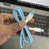 C type to C type 3 feet heavy duty cable for fast charging. C टाइप टू C टाइप 3 फीट हेवी केबल, आपके फ़ोन को फ़ास्ट चार्ज करने के लिये.