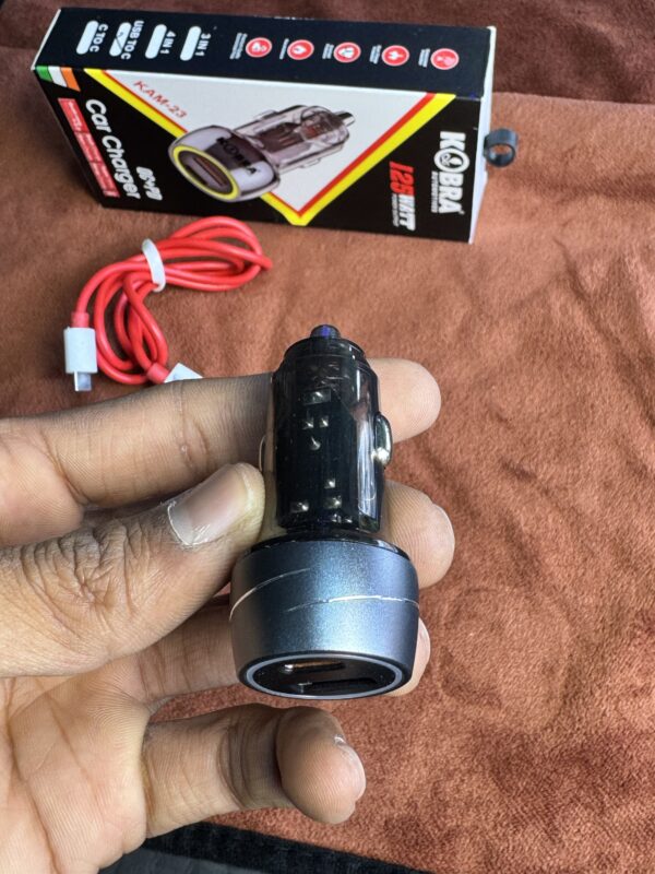 img_1818 Kobra KAM-23 Fast🔋charger for cars and socket charging / 12/24 volt common very Fast💨 कोबरा कार चार्जर, फ़ास्ट चार्जिंग टेक्नोलॉजी के साथ (12/24 वोल्ट कॉमन) 30 मिनट में फुल🔋चार्ज करदेगा💨