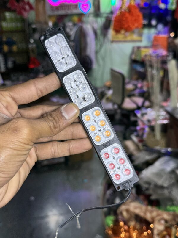 4 box police light {4 - pis} 12volt / 4 बॉक्स वाली पुलिस लाइट {4 पीस आयेगा} 12वोल्ट में