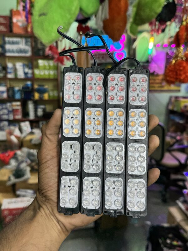 4 box police light {4 - pis} 12volt / 4 बॉक्स वाली पुलिस लाइट {4 पीस आयेगा} 12वोल्ट में