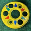 6 Hole wheel cap Yell Colour / full heavy metal and premium Quality ( set of 2 pis)