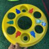 6 Hole wheel cap Yell Colour / full heavy metal and premium Quality ( set of 2 pis)