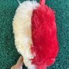 😍Double Colour Heart (Dil) Red + Cream Colour, soft and spongy❤️
